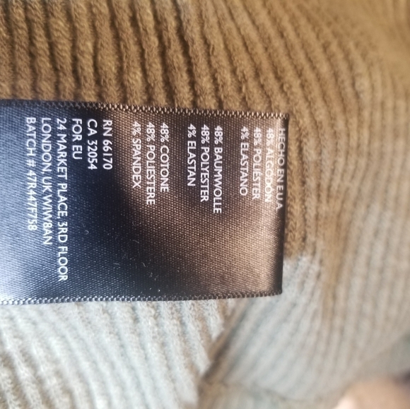 Free People Beach Sz XS World Travelers Open Back Cowl Neck Sweater Green - Picture 8 of 8